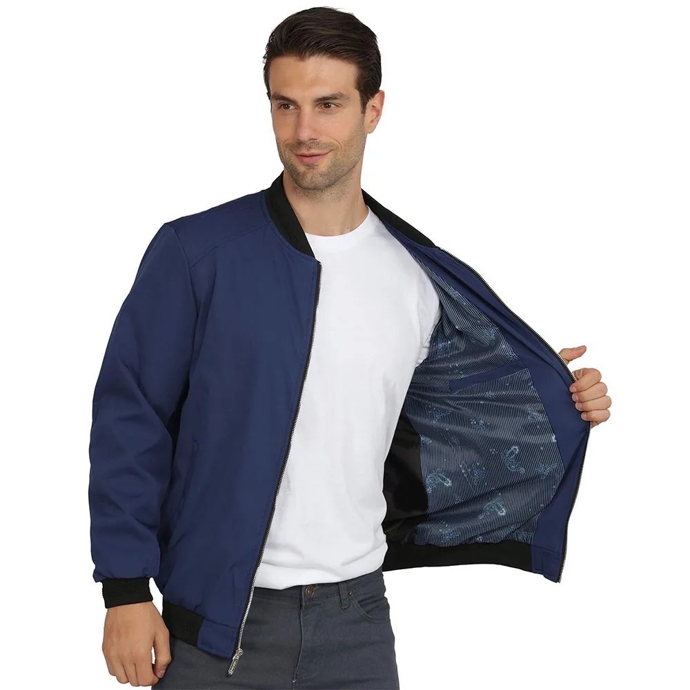 Spring New Men's Bomber Zipper Jacket Male Casual Streetwear Hip Hop Slim fit